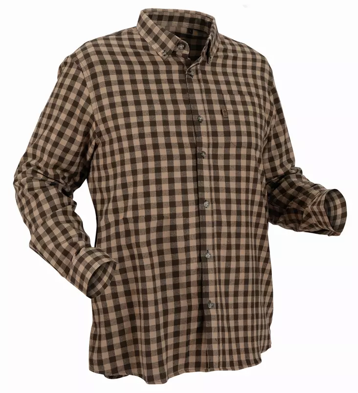 Nordhunt Sermen Flannel Shirt Olive / Sand Check - Shirts - NH600224-276-S - 1