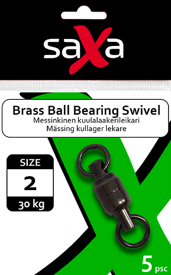 Saxa Brass Ball Bearing Swivel - Snaps and Swivels - Brassballbs - 1